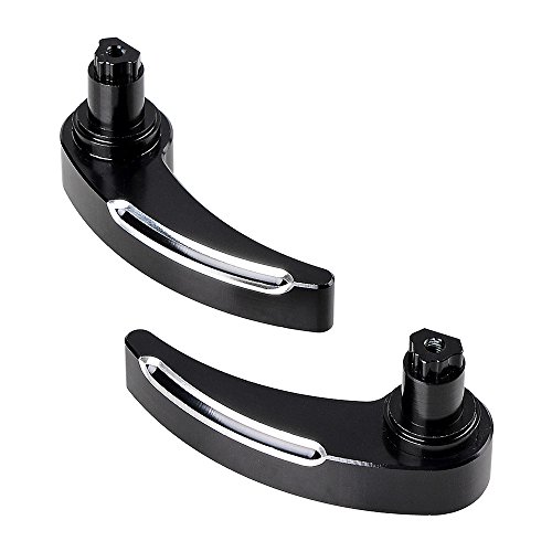 Kit de Cubierta para Pestillo de Alforjas Negro para Harley Electra Street Glide 14-18, aluminio mecanizado CNC con diseño anodizado cromado miniatura 7