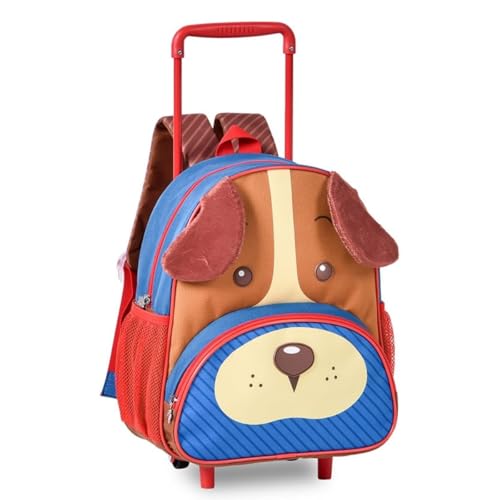 Mochila de Rodinha Creche Infantil Pets Cachorro AZUL MARINHO