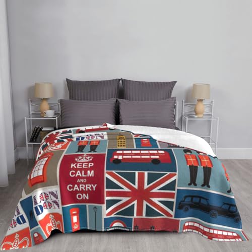 Couverture flanelle Angleterre chaude contre le froid du salon - 6