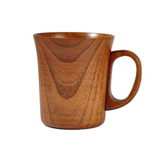 GUYANA Mug Personnalisé Tasse en bois, café, thé, jus de bière, couleur bois naturel fait à la main, tasse à lait Tasse Personnalisable