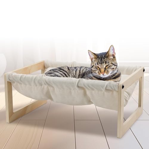 EUIJOIP Cat Bed with Removable Washable Cushion, 9.5