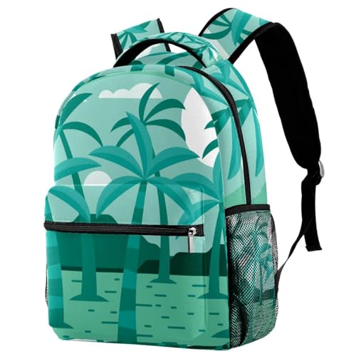 Sac à dos de voyage palmier multicolore pour les cours et les sorties du week-end