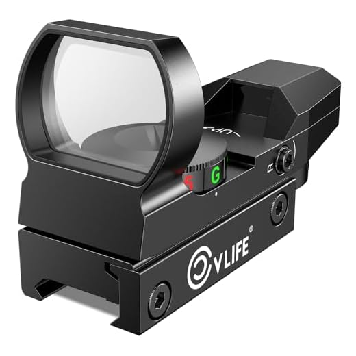 CVLIFE 1X22X33 Red Green Dot Gun Sight Riflescope Reflex Sight for 20mm Rail