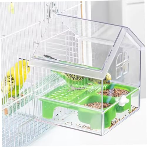 Mangeoire cage perruches sans gâchis pour stopper les projections de graines