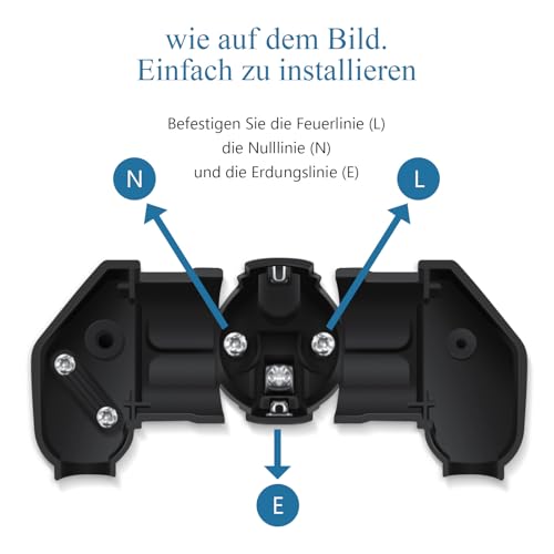 Enchufe Schuko en ángulo plano y resistente a roturas para cables de 8-10 mm 3
