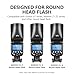 Flash Diffuser for Godox V1/V100/AD100/AD200 Round Head Speedlight Flashes, Magnetic Flash Accessories Kit Include Dome Diffuser, Diffuser Panel, Barndoor, Honeycomb Grid, Color Gel, Bounce Diffuser