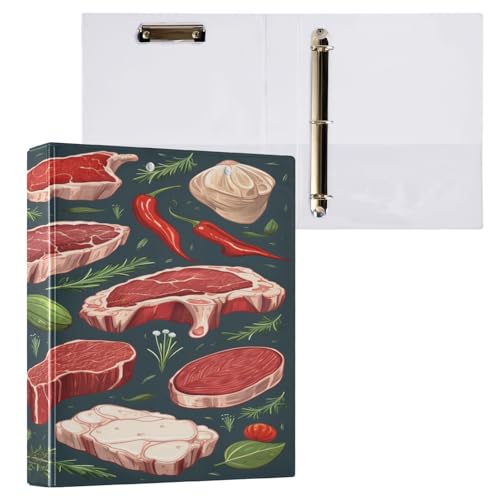 ARGTILDN Steak Spices 3 Ring Binder