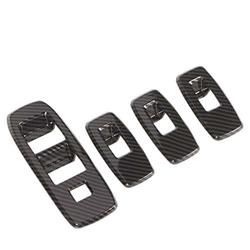 Couvercle de panneau de commande de fenêtre pour Ford Ranger en carbone ABS x4 - 6