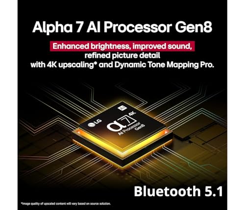 Image of LG 55 inch Class UA7700 (2025) 4K LED WebOS25 Smart TV - a7 AI Processor 4K Gen8 HDR10 Bluetooth Game Optimizer Compatible Compatible with Alexa & Google Assistant with Wall Mount (Renewed)