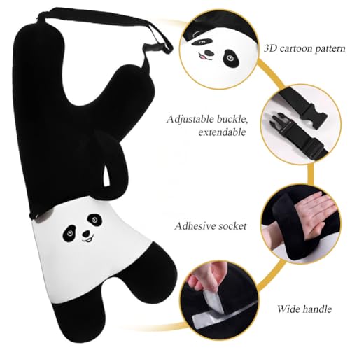 Almohada ergonómica en forma de K marrón para auto miniatura 4