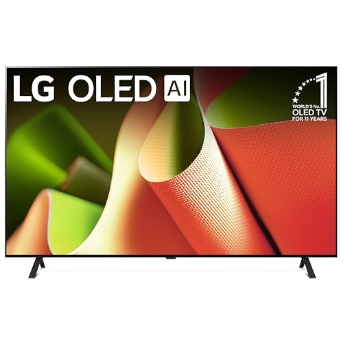 LG 77-Inch Class OLED B4 Series Smart TV 4K Processor Flat Screen with Magic Remote AI-Powered with Alexa Built-in (OLED77B4PUA, 2024)
