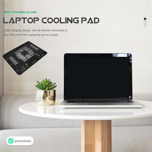 Base para portátil con ventilador USB y soporte ergonómico miniatura 7