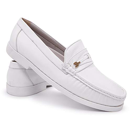 Dockside Mocassim Masculino Couro Legítimo (44, Branco)