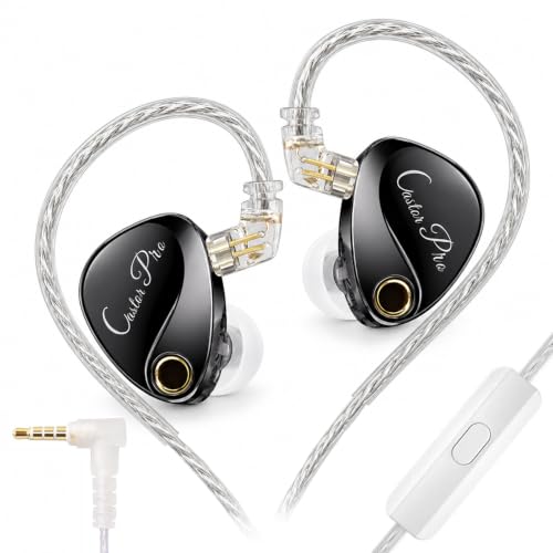 AUDIOCULAR x KZ Castor Pro IEM in Ear Monitor Black (3.5mm with Mic) - Image 2