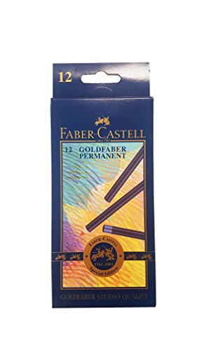 Faber-Castell Goldfaber - Caja con 12 lápices de colores surtidos