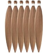 Brown Blonde Braiding Hair Pre Stretched for Knotless Box Braids 27/30/613 Mixed Box Braids Hair ...