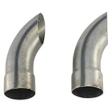 Patriot Exhaust H3813 3' Inlet/Outlet 9' Length Exhaust Turnout Silver