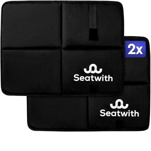 Seatwith® 2er Set Gedächtnisschaum Sitzkissen Outdoor - Wärme und extremen Komfort Wetterfest...