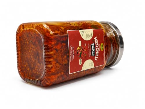Image of ZoEi Foods & Herbals Crushed Mizo Chilli Pickle | Spicy Crushed Chilli Pickle with Authentic Mizo Birdseye Chilli & Indigenous Herbs | 350g