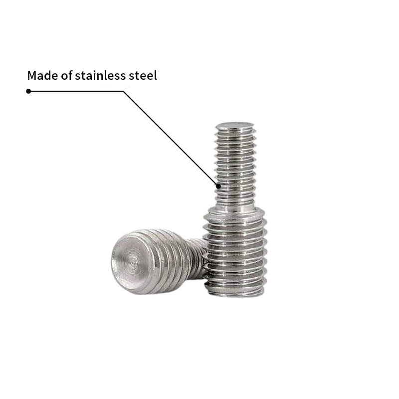 6PCS Stainless Steel Double Head Transfer Screws M6 and 1/4-20 to 3/8-16 Thread Adapter Monopod Male Conversion Bolt(6PCS M6 to 3 8 C)