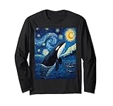Photo Gallery night starry night di van gogh orca killer whale animal maglia a manica Photo Gallery night starry night di van gogh orca killer whale animal maglia a manica