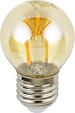 Filamento LED Vintage gota bombilla A45 E27 360° – Cristal ahumado extra blanco (2200 K)
