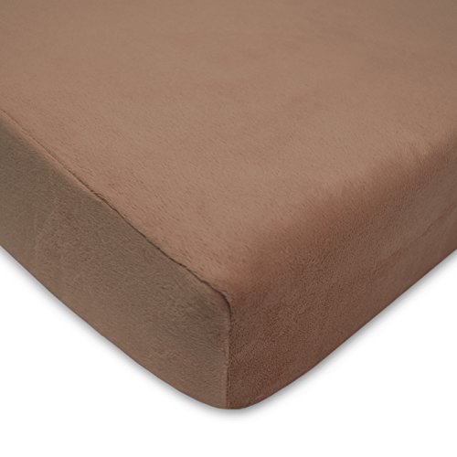 TL Care Heavenly Soft Chenille Fitted Crib Sheet 28' x 52', Warm and Cozy Neutral Chenille Sheet, Chocolate, for Boys and Girls, Fits Crib and Toddler...
