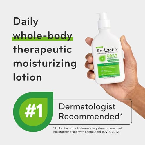 AmLactin Daily Nourish 12% - 14.1 oz Body Lotion with 12% Lactic Acid - Exfoliator and Moisturizer for Dry Skin (Packaging May Vary) - Image 4