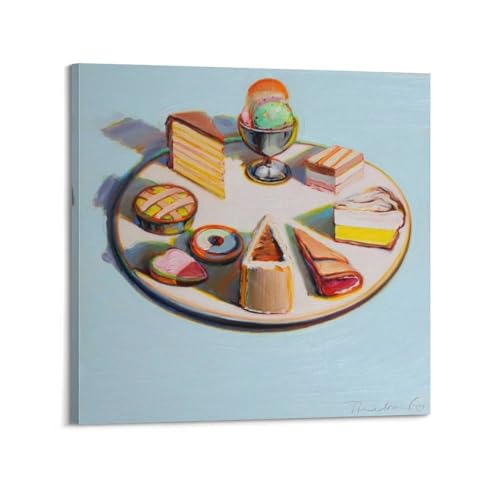 Cercle de desserts Wayne Thiebaud impression sur toile 50x50 cm