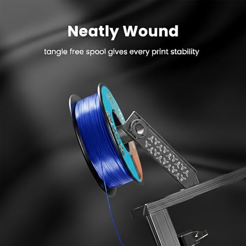 Image of Silk PLA Filament 1.75mm Royal Blue 1KG, Shiny High Gloss Finish, Perfectly Wound, Accuracy + /-0.02mm 3D Printer Filament Vacuum Packaging