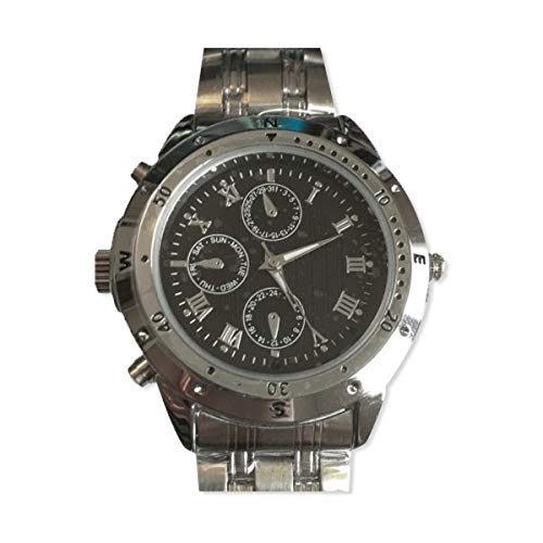 Preisvergleich Produktbild Armbanduhr Spy Camera Spion in römischen Ziffern, 4 GB Speicher