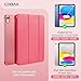 CoBak Case for for iPad A16 11th Generation 11 inch 2025/iPad 10th Generation 10.9 inch 2022, Trifold Stand for iPad 11th/10th Gen, Auto Wake/Sleep, Raspberry