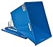 Vestil D-100-LD Steel Light Duty Self Dumping Hopper 1 Cubic Yard 2000 Lb. Capacity Blue