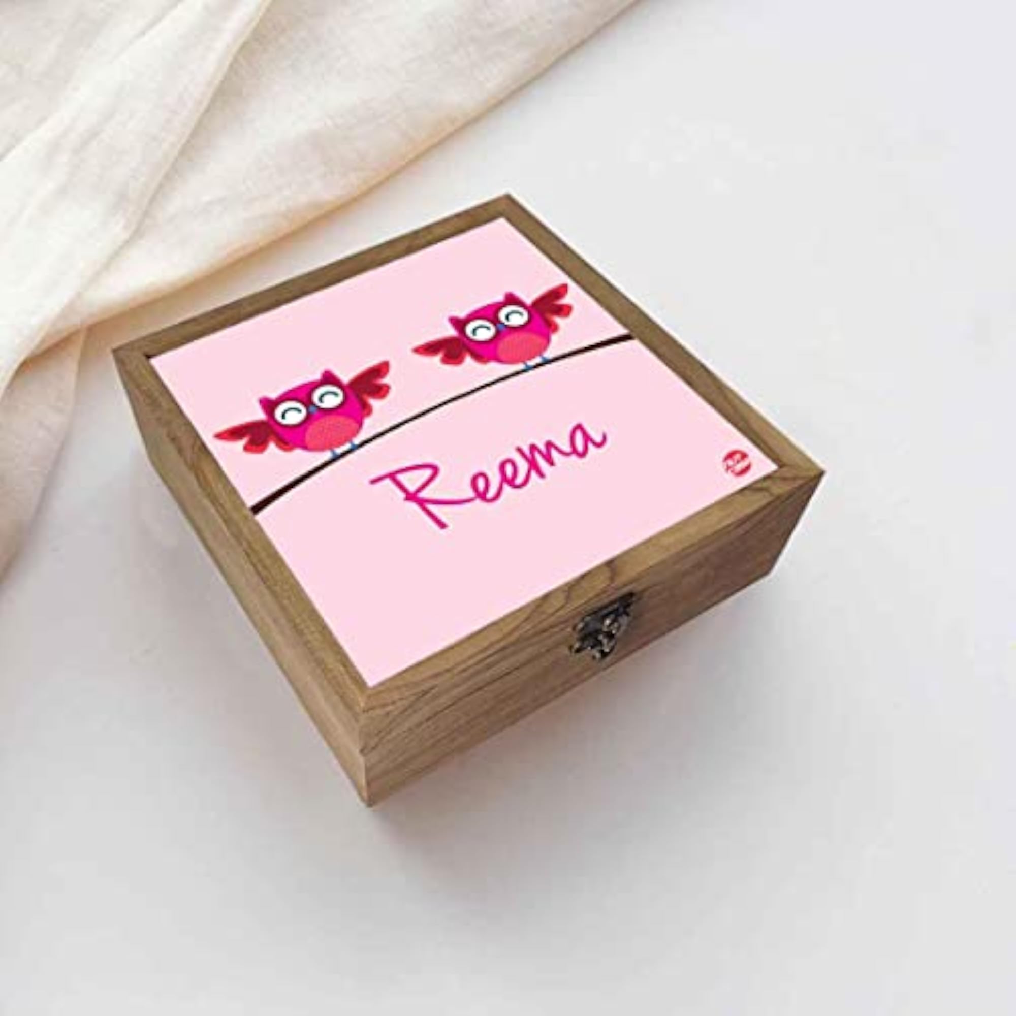 Personalized Wooden Jewellery Box Organizer, Keepsake Gift for Women