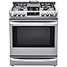 LG LSD4913ST 6.3 Cu. Ft. Stainless Wi-Fi Dual-Fuel 5-Burner Range
