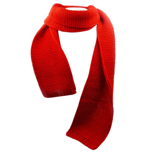 Kids Knit Scarf Toddler Winter Warm Scarves Neck Warmer Fashion Solid Color Scarf for Boys Girls2