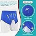 Urine Collector, Incontinence Pants for Men, Wearable Urine Collection Bag for Men, Men's Portable External Catheter Device with Two 500ml Urine Bag Reusable, Removable Urine Collection Container, L