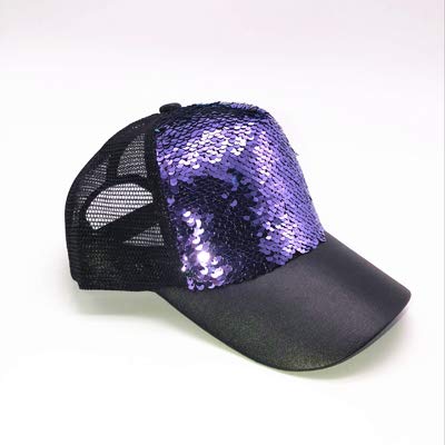 MEYLEE Sun Hat Nueva Gorra de béisbol a la Moda, Gorra Ajustable para Mujer, Gorra Informal con Lentejuelas Reflectantes, Gorra Snapback a la Moda, Sombreros para el Sol de Verano, 55-60cm 6 Cover