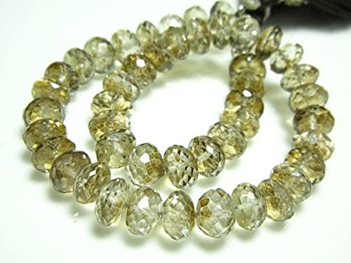 Quartz fumé mystique rondelles facettées AAA 6mm perles naturelles haut de gamme