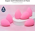 Ensemble de Poches à Maquillage AOA Studio Collection Sans Latex et Haute Définition Ensemble de 6 Blenders Magiques Pour Poudre, Crème et Liquide, Super Doux Beauté Cosmétique