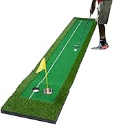 Golf Putting Green Mat for Indoors Outdoor - Mini Golf Course Practice Equipment Training Aid Gol...