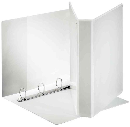 ESSELTE Lot de 5 Classeurs 4 anneaux personnalisable 3 poches dos de 35 mm A4 3 pochettes blanc