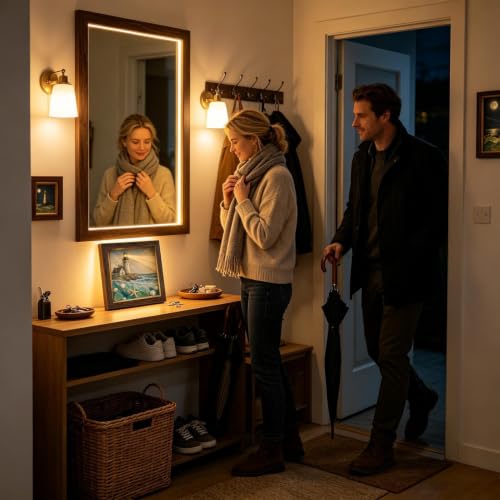 Cuadro del mar con luz LED cálida para decoración de pared en el hogar 3