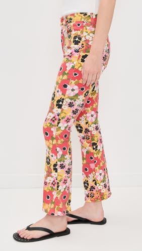 MOTHER Women's Mid Rise Smokin Double Flood Jeans4