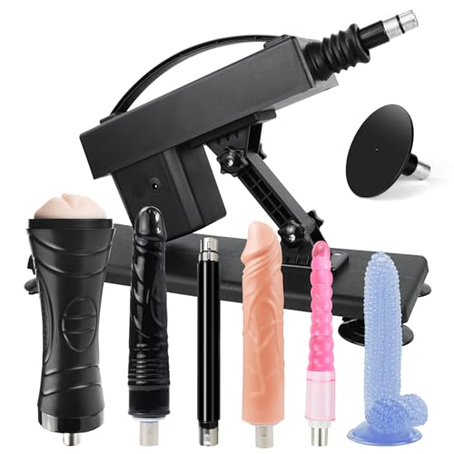 Sex Machine Realistic Dildo Machine Sex Toy - Machines & Devices Thrusting Machine Sex for Women and Men Sex Machines Automatic Thrusting Dildo Sexual Pleasure Machine with Masturbator 3XLR Attachment