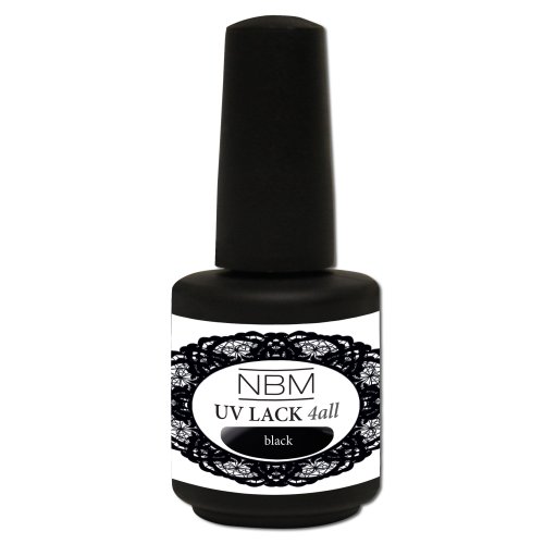 NBM laca UV 4 todo negro, Paquete 1er (1 x 14 ml)