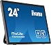 Produktbild iiyama Prolite T2455MSC-B1 59,8 cm 23,8" IPS LED-Monitor Full-HD 10 Punkt Multitouch kapazitiv HDMI DP USB3.0 7H Webcam Mikrofon Anti-Fingerprint schwarz