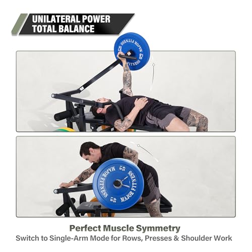 Image of Major Fitness Drone P1 Bench Press Rack with Independent Arms - Adjustable Flat & Incline Bench Press for Chest & AB Workouts - Perfect Home Gym Equipment