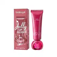 ADMD Jelly Lip Gloss Bold Lip Gloss Vibrant Cherry Red, Full-Coverage Glaze, Hydrating & Pigmented, Statement Lip Color, For All Skin Tones(05# Cherry Pepper)
