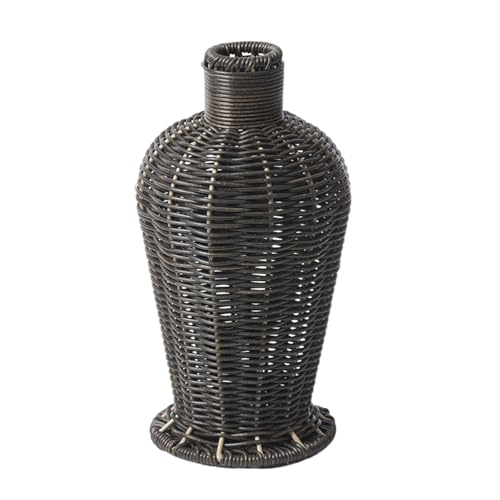 YCHUCH Faux Rattan Flower Vases – Decorative Jars YCHUCH Faux Rattan Flower Vases – Decorative Jars